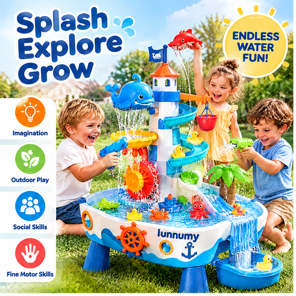 LUNNUMY® Splash & Explore Water Play Table