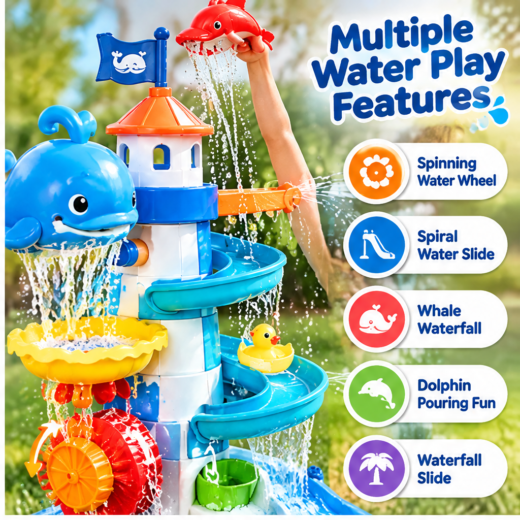 LUNNUMY® Splash & Explore Water Play Table