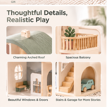 Lunnumy® Dreamwood Dollhouse