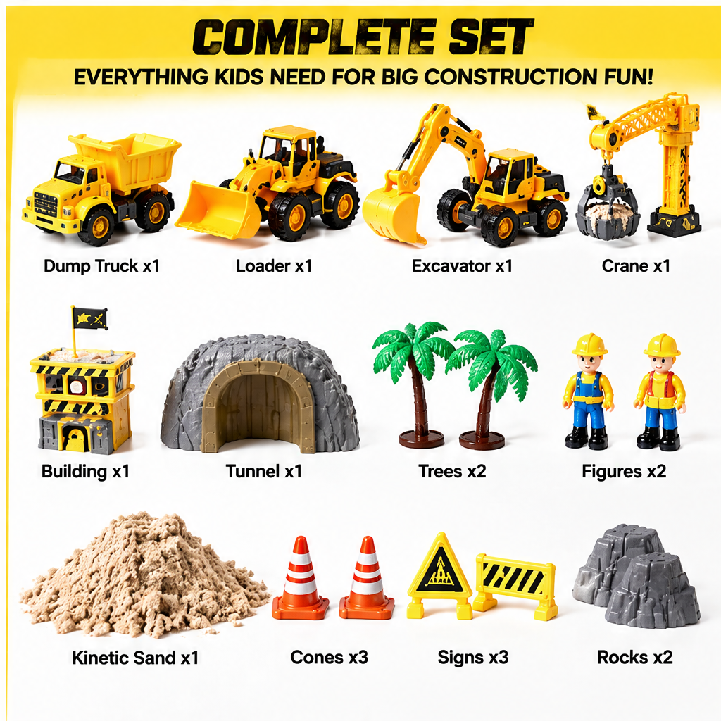 LUNNUMY® Construction Discovery Playset