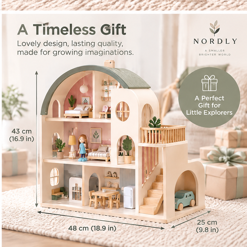 Lunnumy® Dreamwood Dollhouse