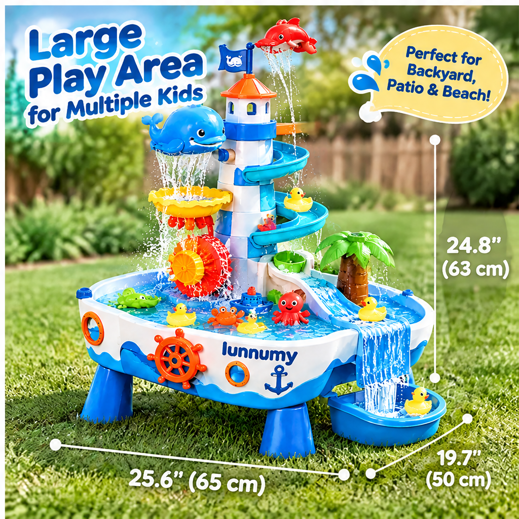 LUNNUMY® Splash & Explore Water Play Table