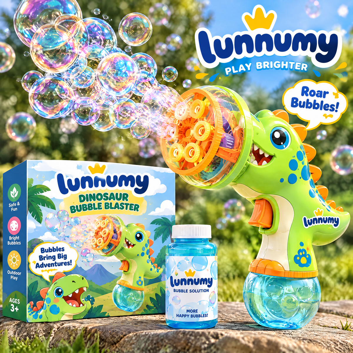 Lunnumy® Dinosaur Bubble Blaster™